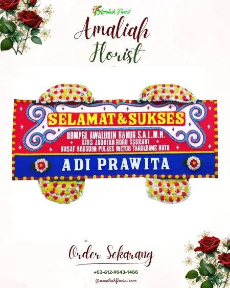 Papan Bunga Ucapan Selamat Sendangadi