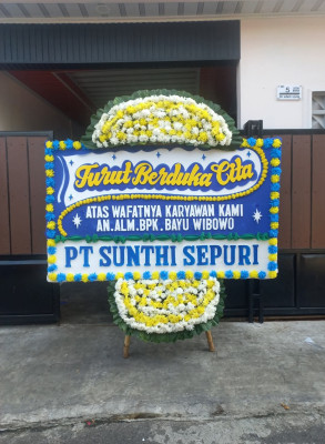 Papan Bunga Duka di Sendangadi